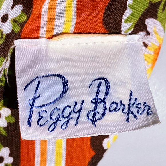 SOLD 70s Peggy Barker Flutter Sleeve Prairie Dress - Picture 9 of 10